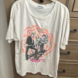 Daydreamer White and Pink Short Sleeve Tee